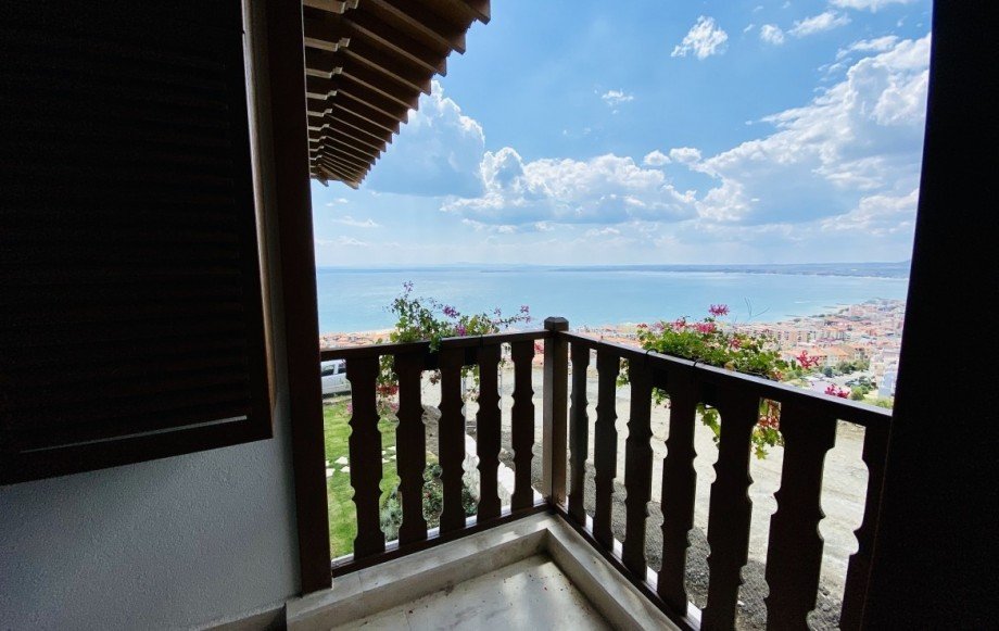 Blick vom Balkon Ferienhaus Sveti Vlas