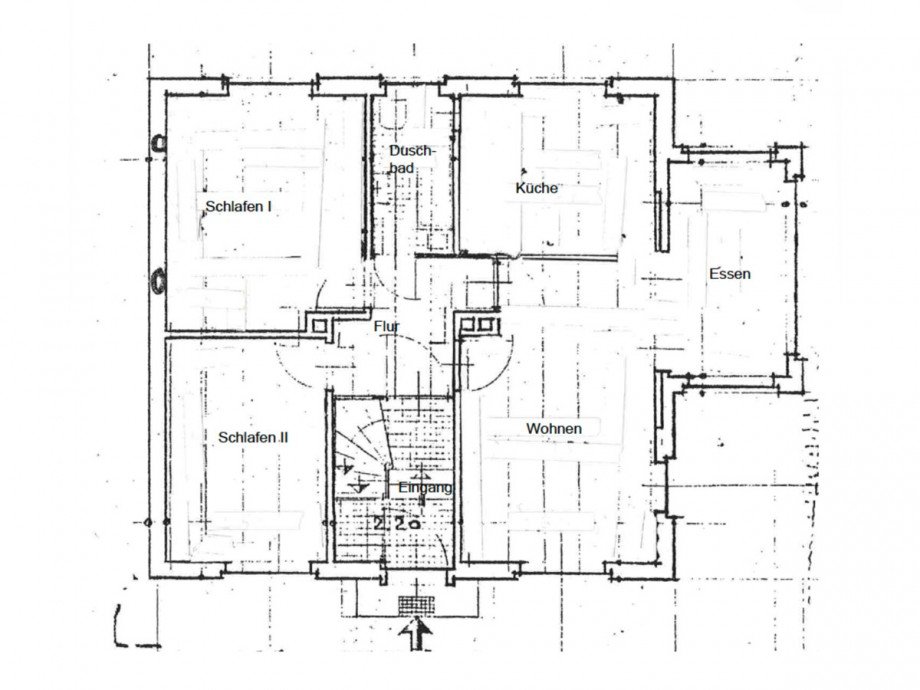 Grundriss - Obergeschoss Doppelhaush�lfte Kassel / Niederzwehren