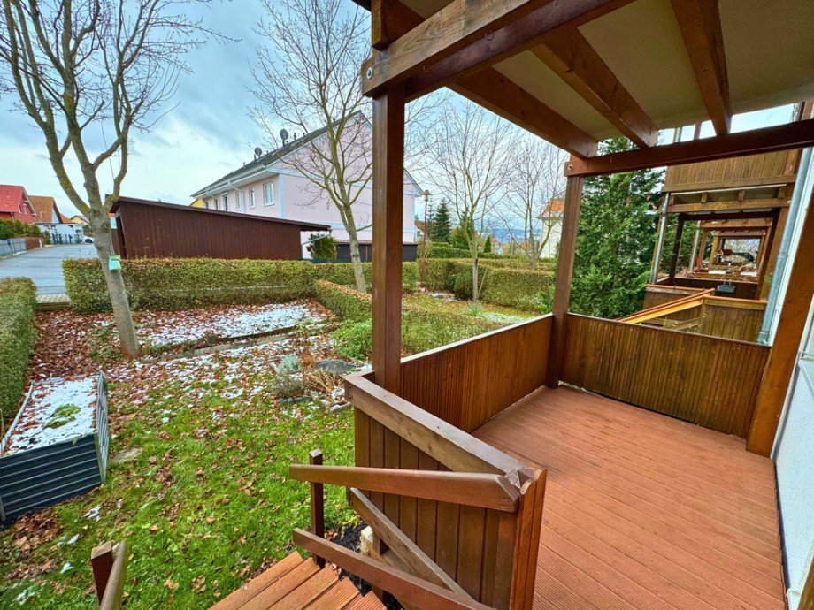 Garten & Terrasse Erdgeschosswohnung Ohrdruf