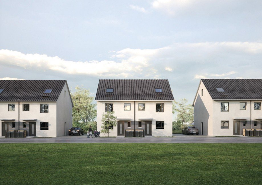 Au�enansicht 2 Reihenhaus Reutlingen / Degerschlacht
